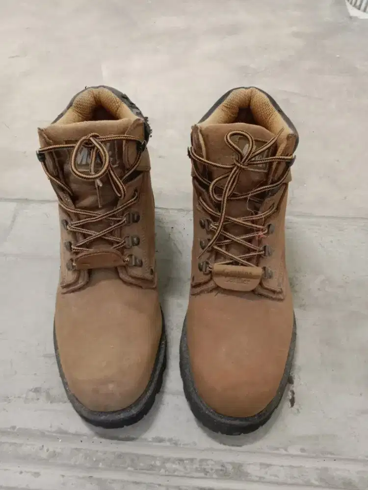 Mack safety steel toe besi boots leather sepatu size 45
