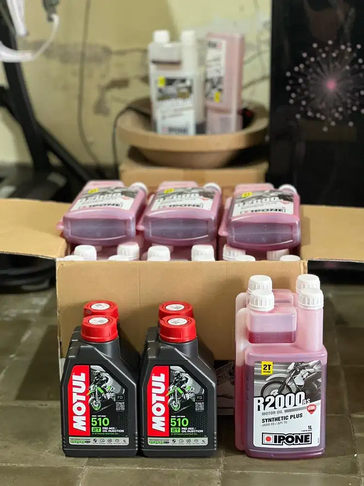 Oli samping Motul 510 Ipone R2000 2tak vespa ninja f1zr rx king