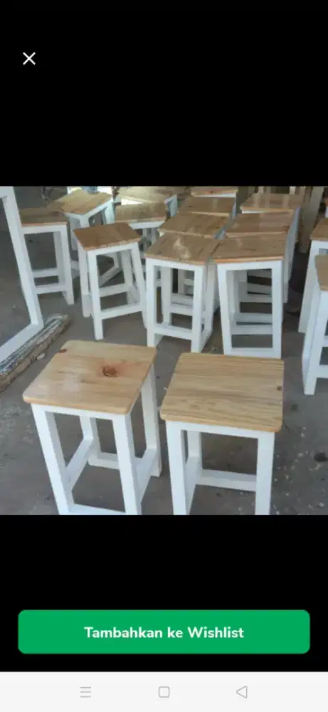 Bangku cafe restoran warung makan serbaguna