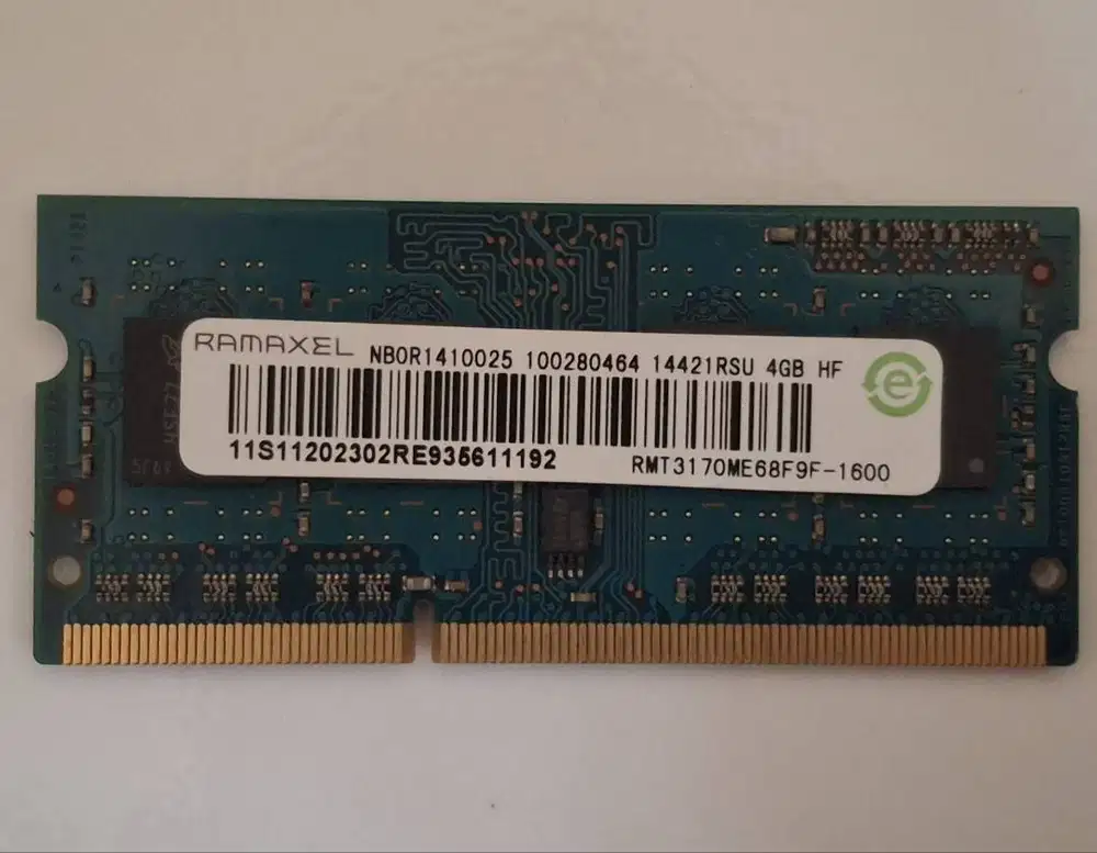 Memory RAM Ramaxel (Micron) Laptop Notebook Sodimm 4GB DDR3L 12800