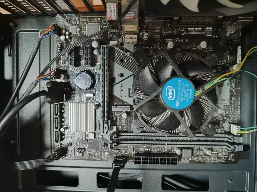 PAKET MOBO DAN CPU: I5 9400f + H310M-D R2.0 + Casing