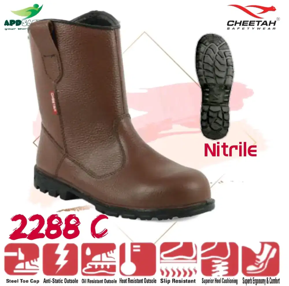 Sepatu Safety CHEETAH 2288 (Nitril)