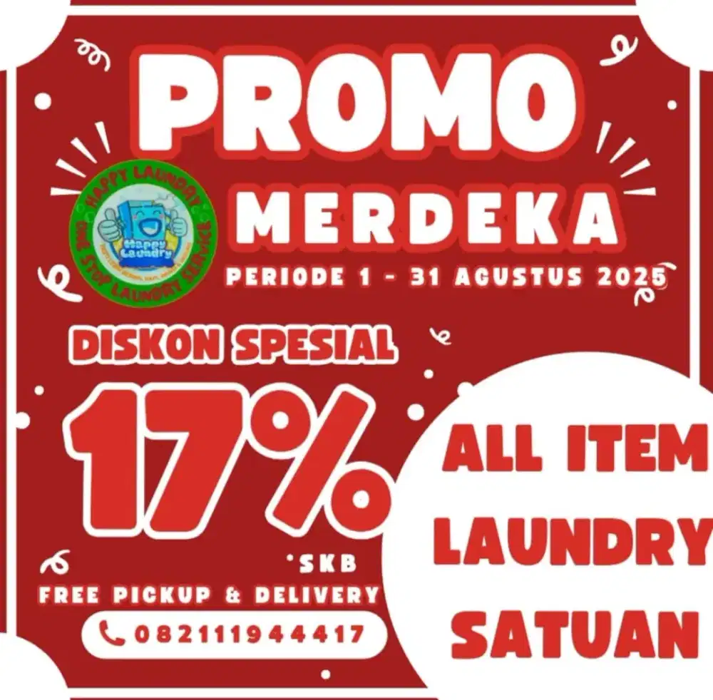 DIBUTUHKAN KARYAWAN LAKI & WANITA UTK LAUNDRY YG SERIUS KERJA.