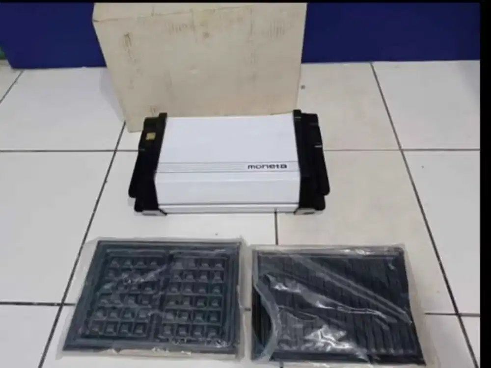 Moneta Grill and waffle alat panggang dan pembuat roti wafel