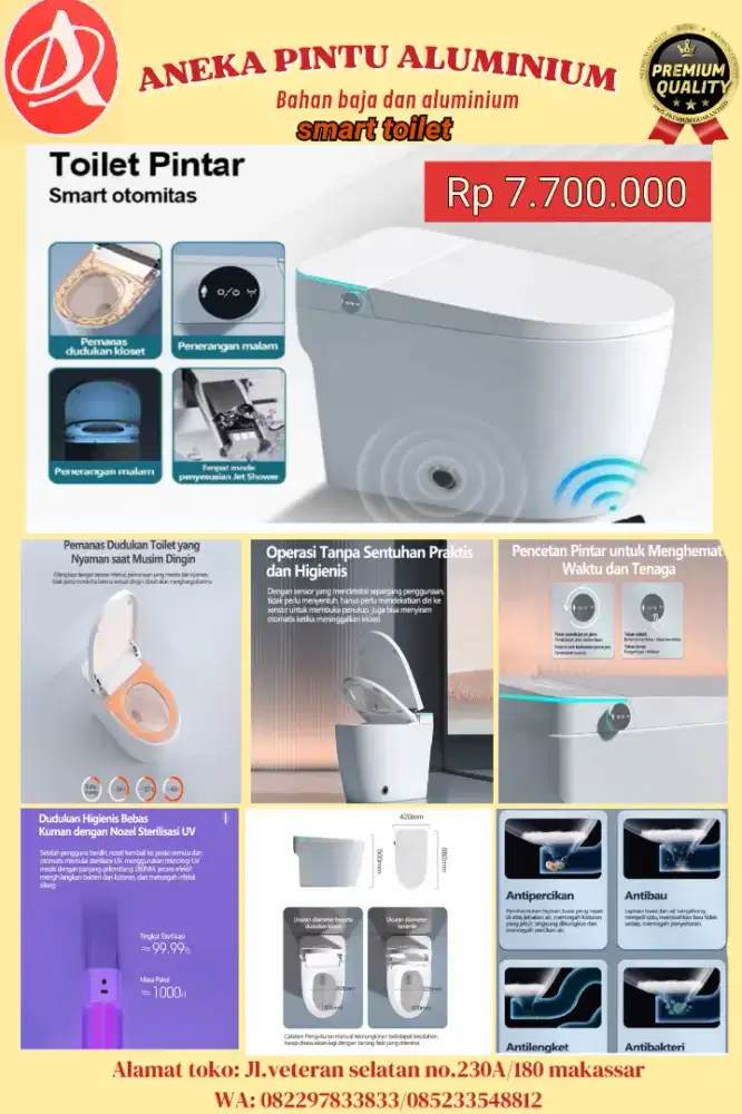 Smart Closet Sensor Tubuh & Kaki – Higienis Modern