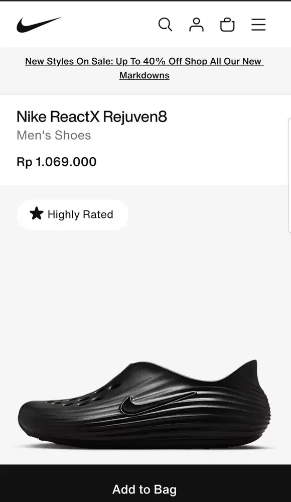 Sepatu Sendal NIKE ReactX REJUVEN8 SHOES