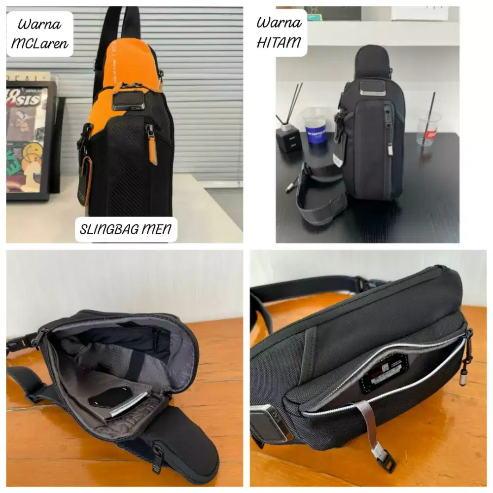 Tas Tumi Esports Sling Bag Bodybag Hitam or Mclaren