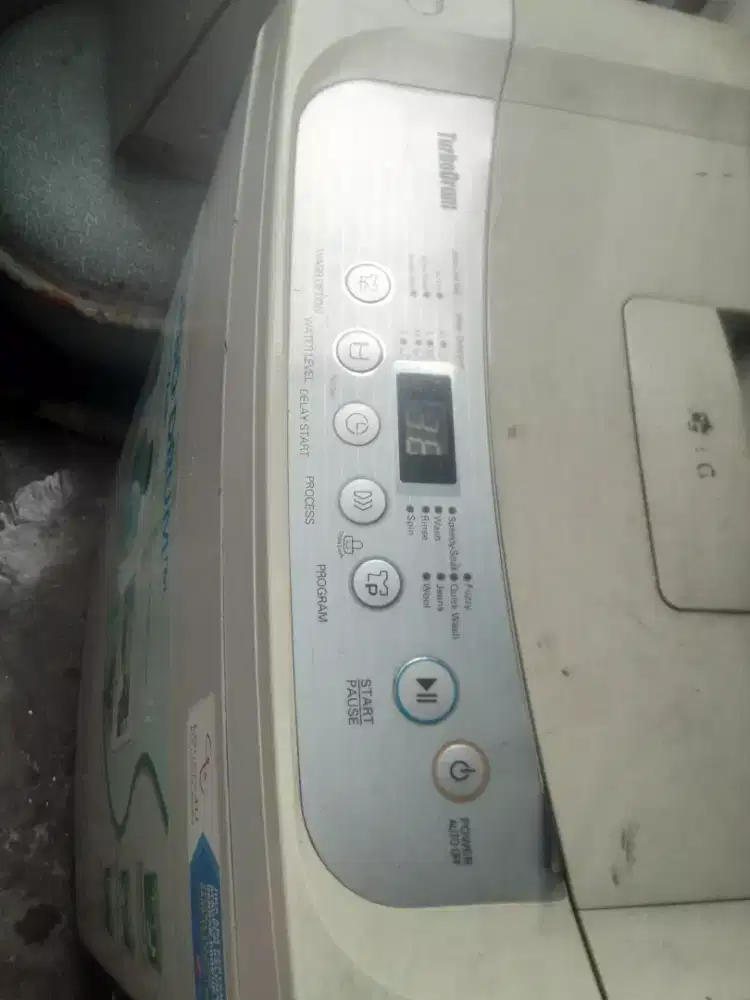 Mesin cuci top loading merk lg