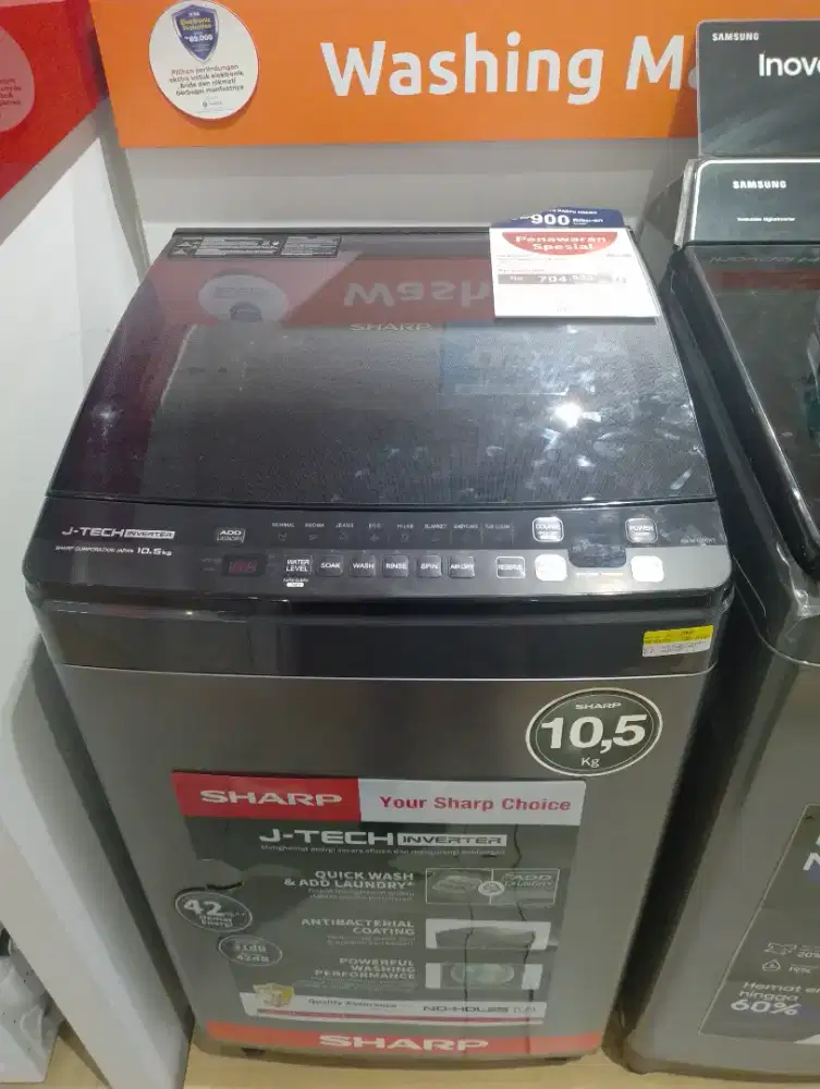 SHARP MESIN CUCI TOP LOADING 10.5 KG