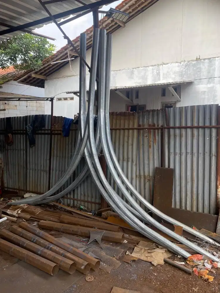 Ready Tiang PJU Double Parabole Oktagonal