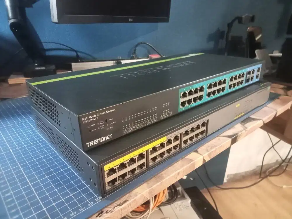 Switch PoE Hp Trendnet 24 Port 48 Port Manage Switch