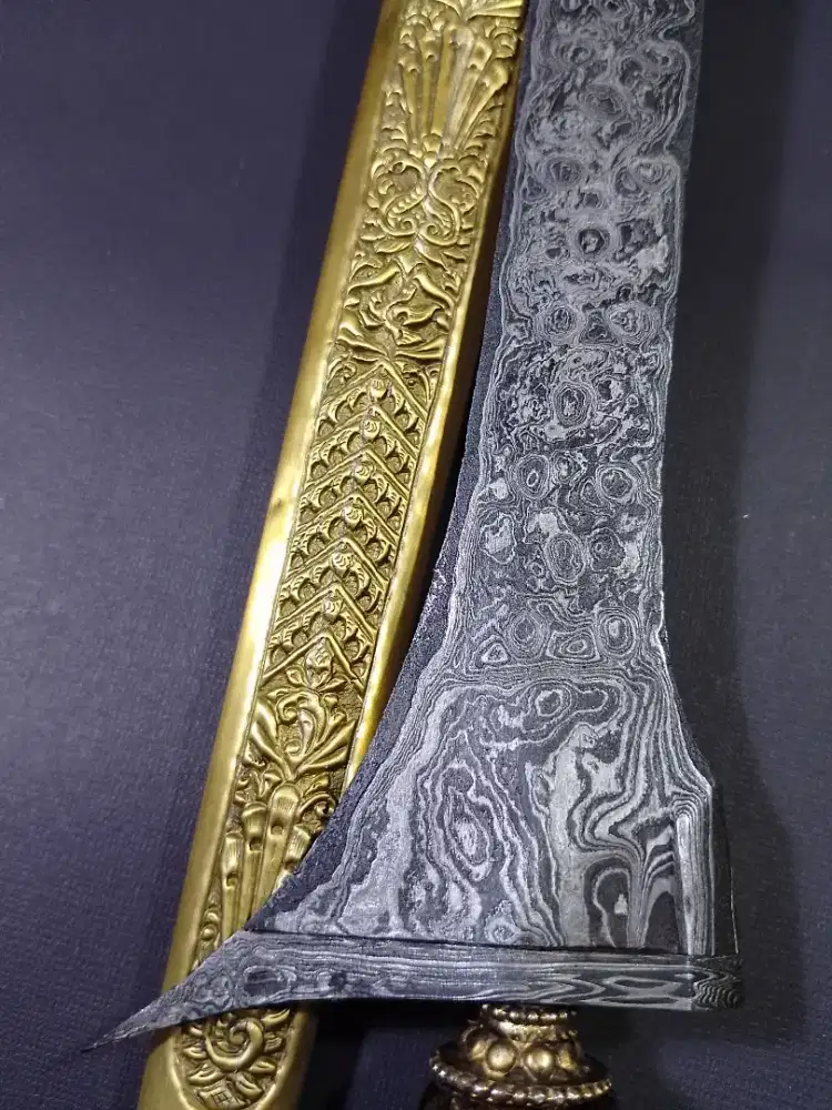Keris Brojol Pamor Udan Emas
