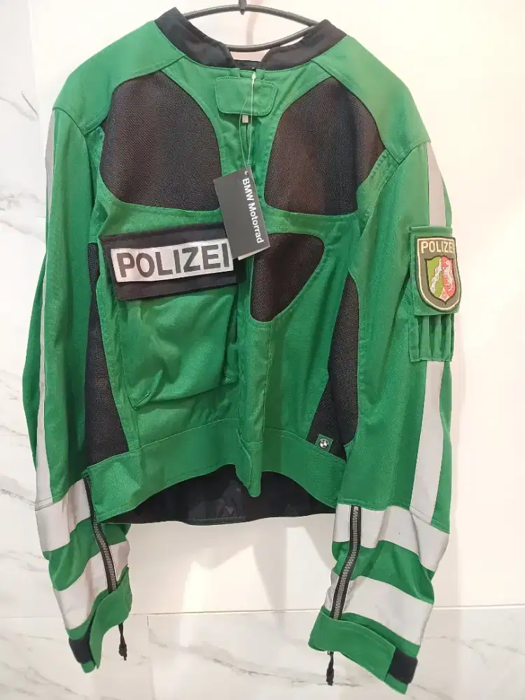 Jaket Touring BMW Motorrad Airflow Polizei Jerman original ukuran S/M