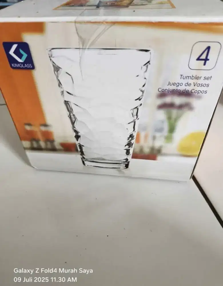 Gelas kaya di fto..baru ga di pakai