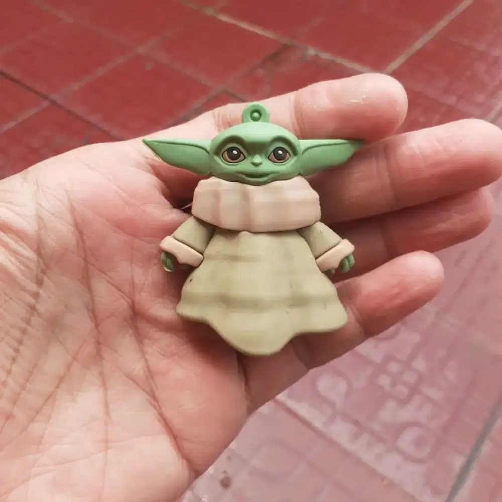 Baby Yoda gantungan kunci