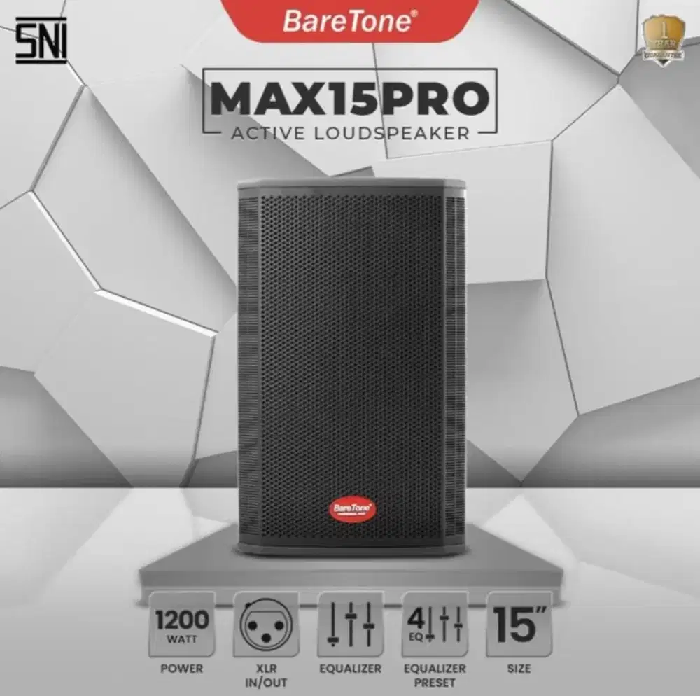 Speaker aktif Baretone Max15pro max 15 pro original resmi