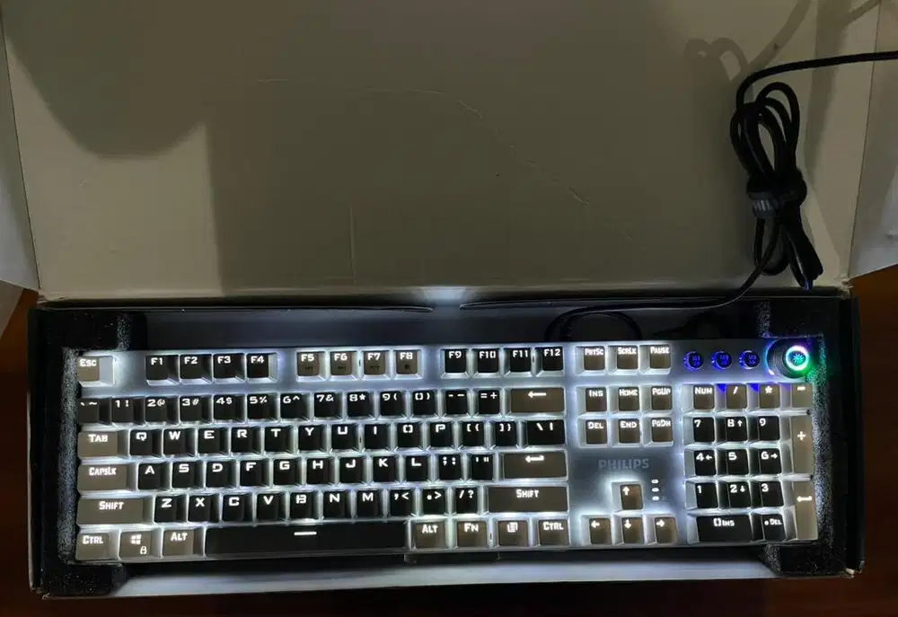 Keyboard Gaming Mechanical 2.4Ghz PHILIPS G614 Ambiglow
