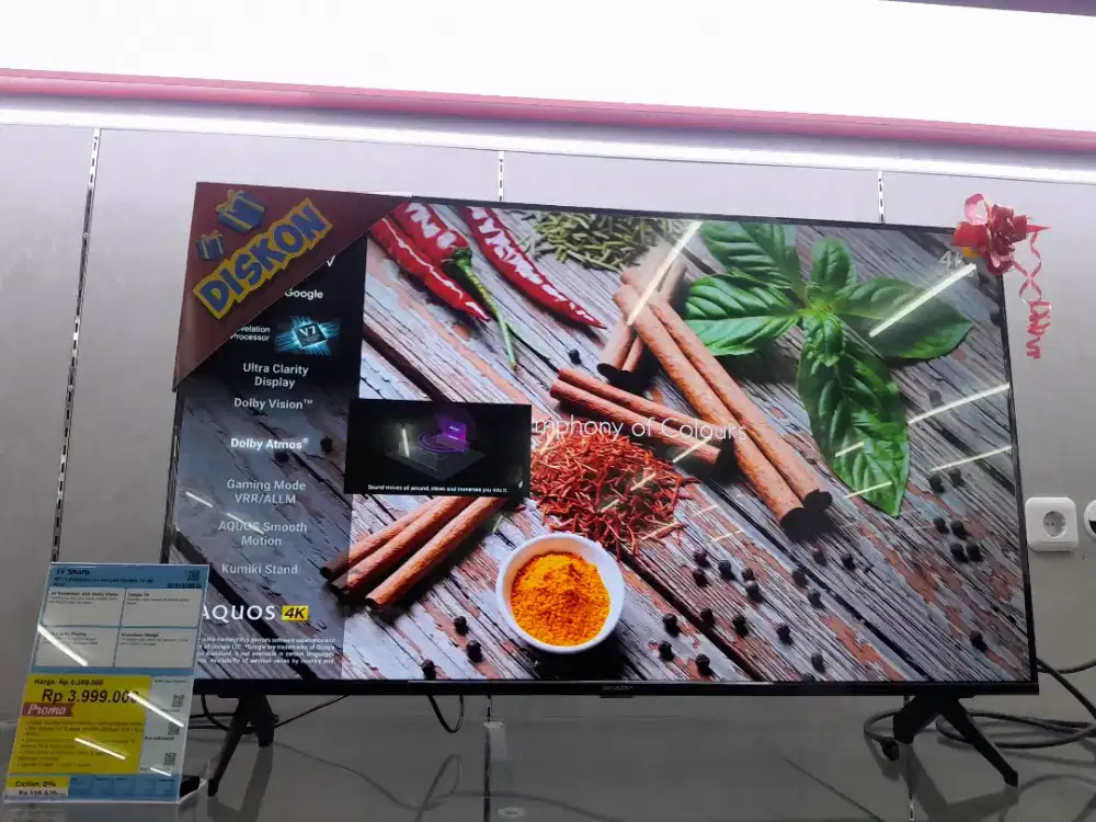 TV Sharp 43inch 4K | Bisa Cicilan Promo Free 1x Angsuran