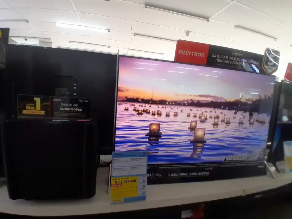 TV Polytron 43 4K Google & subwoofer|Promo Cicilan Berksempatan 0%