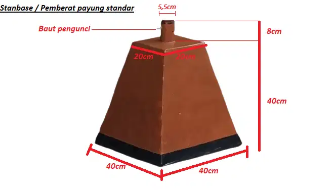 2026J PEMBERAT PAYUNG / STANBASE PAYUNG TAMAN OUTDOOR JAKARTA