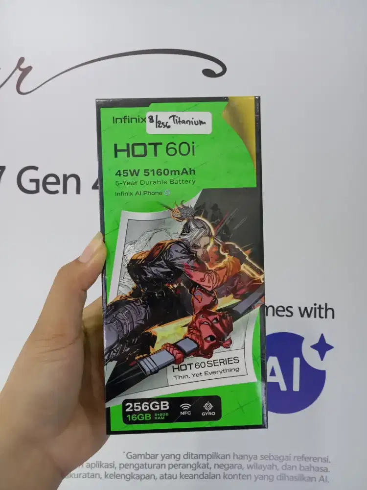 Infinix Hot 60i 8/256 garansi resmi
