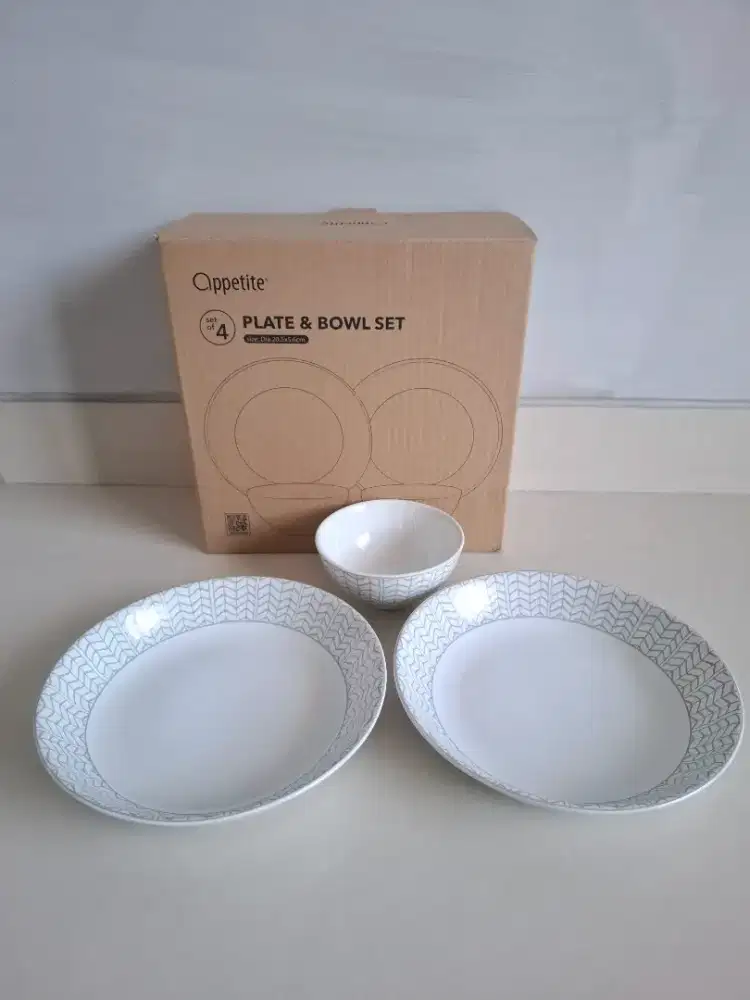 Perlengkapan Makan Appetite Caramia Set 3 Pcs Baru