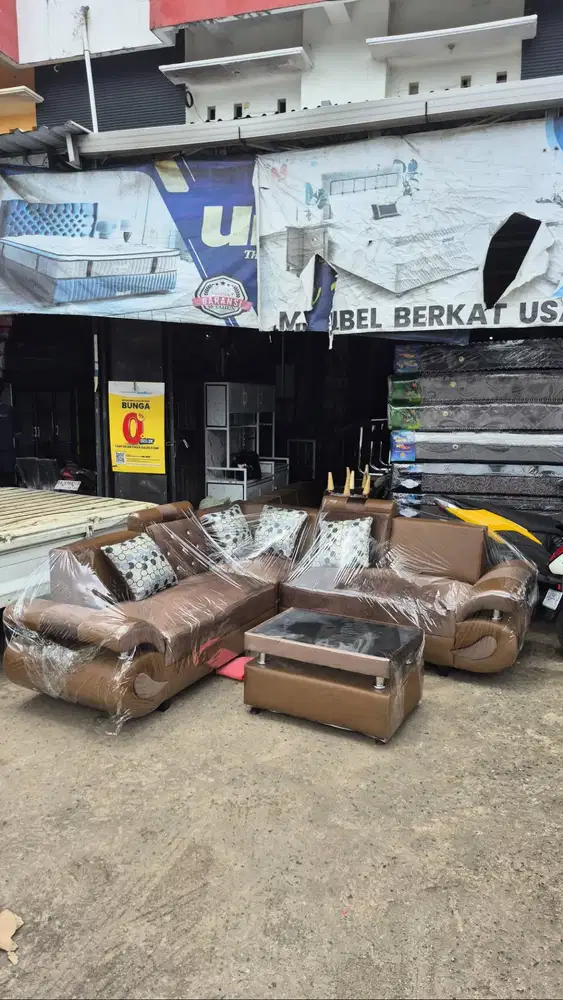 Sofa L bahan baledru