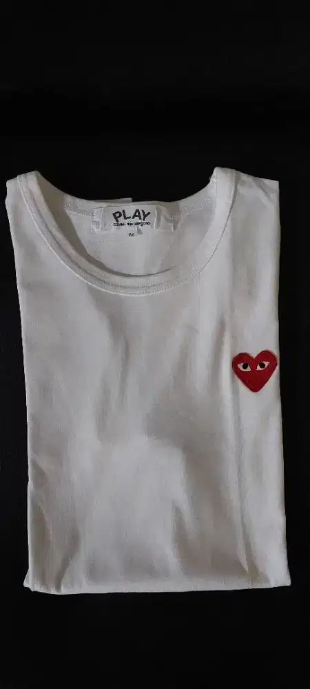 Kaos pria PLAY lengan panjang ori, LD 100 Panjang 73