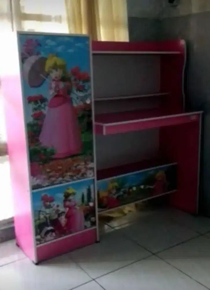 Meja Belajar Anak Jasmine MB 812 PMR Pink