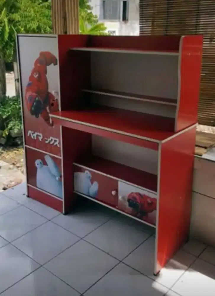 Meja Belajar Jasmine MB 812 BMX Merah