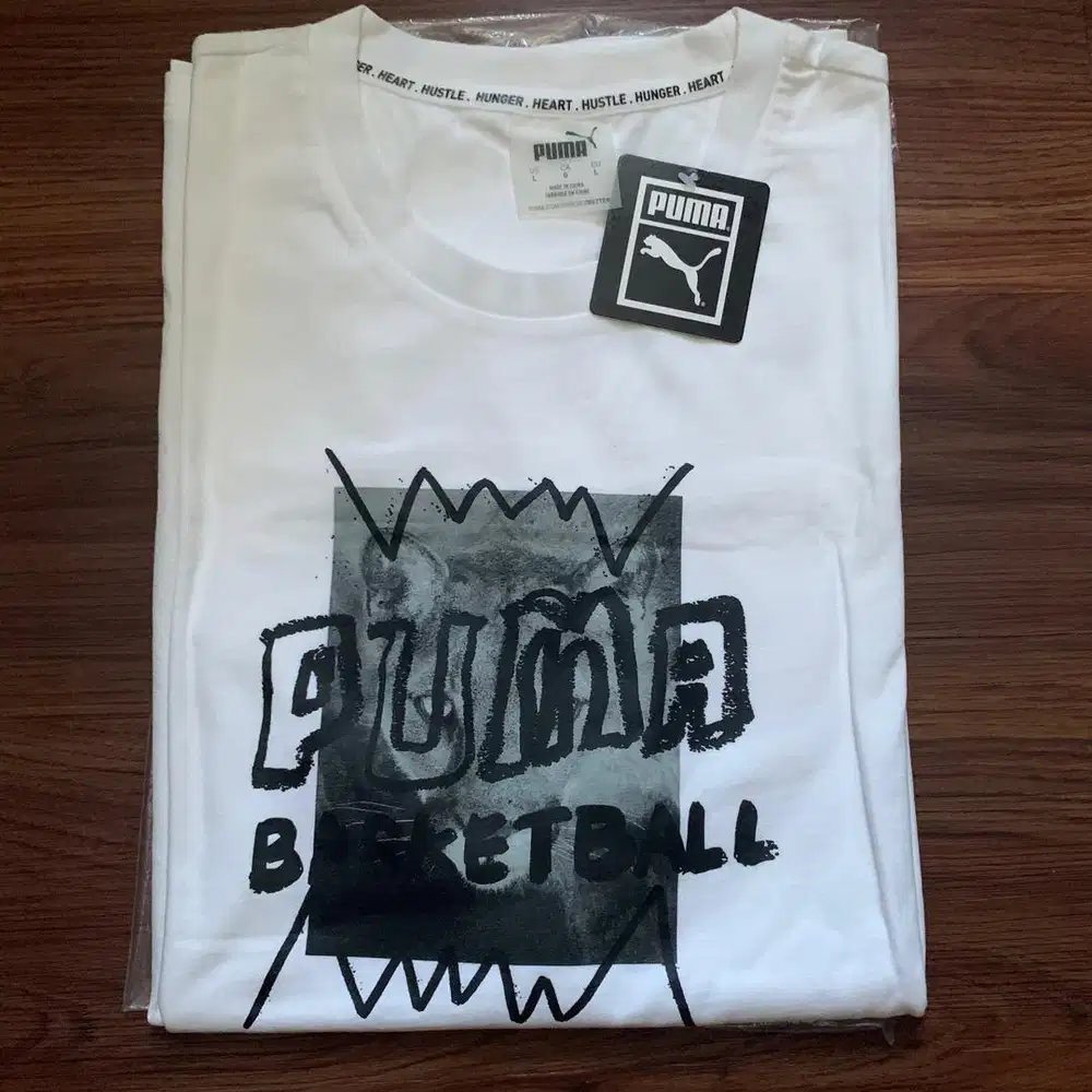 Kaos Puma Hoops Street Tee White Original