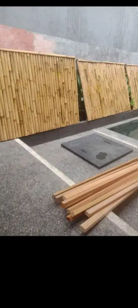 Pagar bambu bulat berkualitas