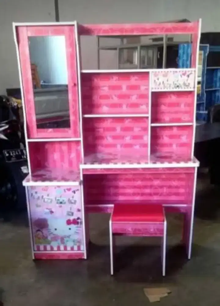 Meja Belajar MB Cermin Hello Kitty MBMR-165-HK