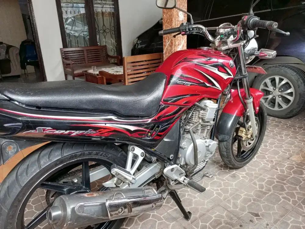 Yamaha Scorpio 2009 akhir merah kondisi bagus