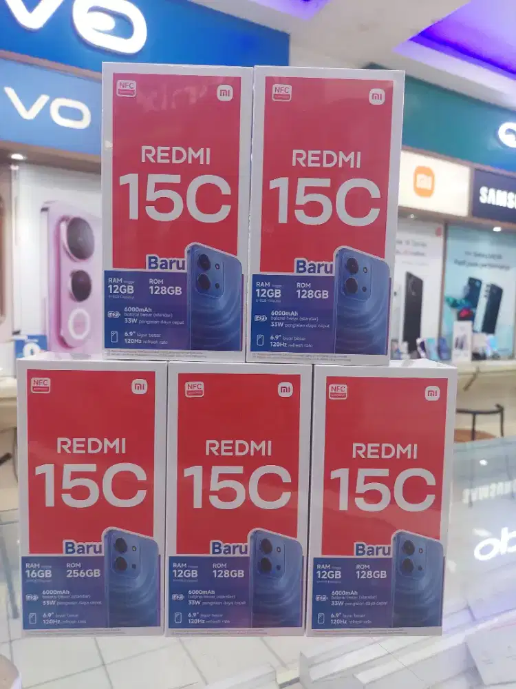 XIAOMI 15C 6/128 GB BATERAI 6000 MAH GARANSI RESMI