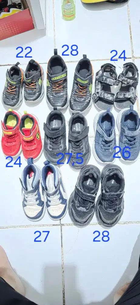 Borongan sepatu anak skechers, Crocodile, Toezone, Bubble gummers