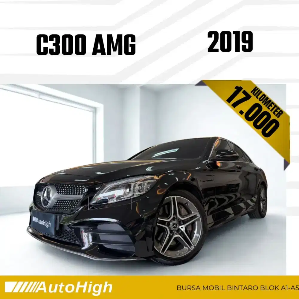 DP10% [Km17.000] C300 AMG 2019 Black Reg 2020 #AUTOHIGH