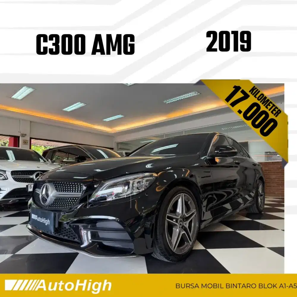 DP10% [Km17.000] C300 AMG 2019 Black / E300 Reg 2018 #AUTOHIGH