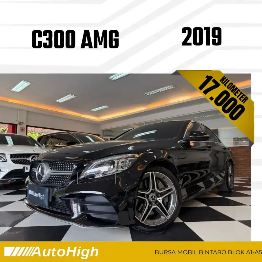 DP10% [Km17.000] C300 AMG 2019 Black Reg 2020 #AUTOHIGH