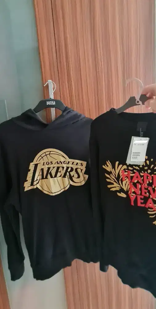 NEW LOS ANGELES ERA NBA USA HAT CAP GOLD FOIL SWEATER HOODIE H&M ZARA