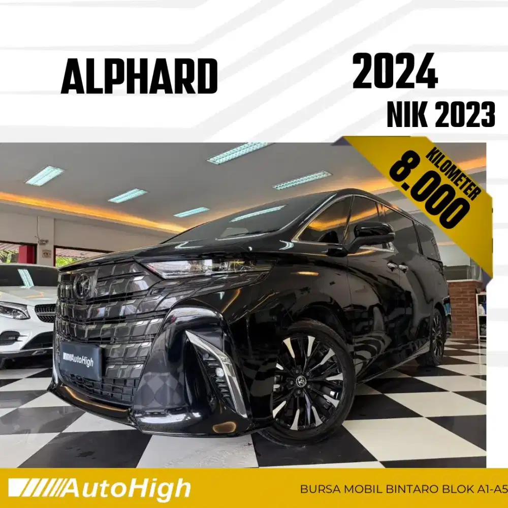 DP10% [Km8.000] Alphard G CVT 2023 Black / Hybrid Reg 2024 #AUTOHIGH