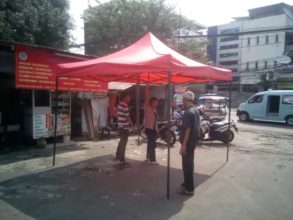 Tenda lipat Gratis ongkir wilayah Pamulang TangSel & Sekitarnya