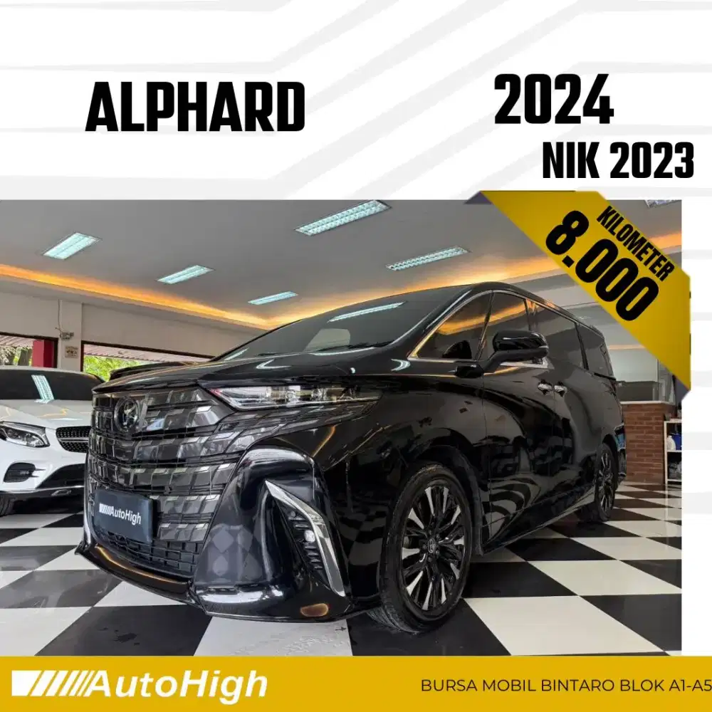 DP10% [Km8.000] Alphard G CVT 2023 Black / Hybrid Reg 2024 #AUTOHIGH
