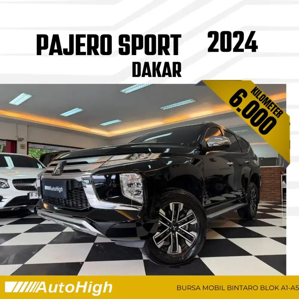 DP10% [Km6.000] Pajero Sport Dakar 2024 Black Reg 2025 #AUTOHIGH