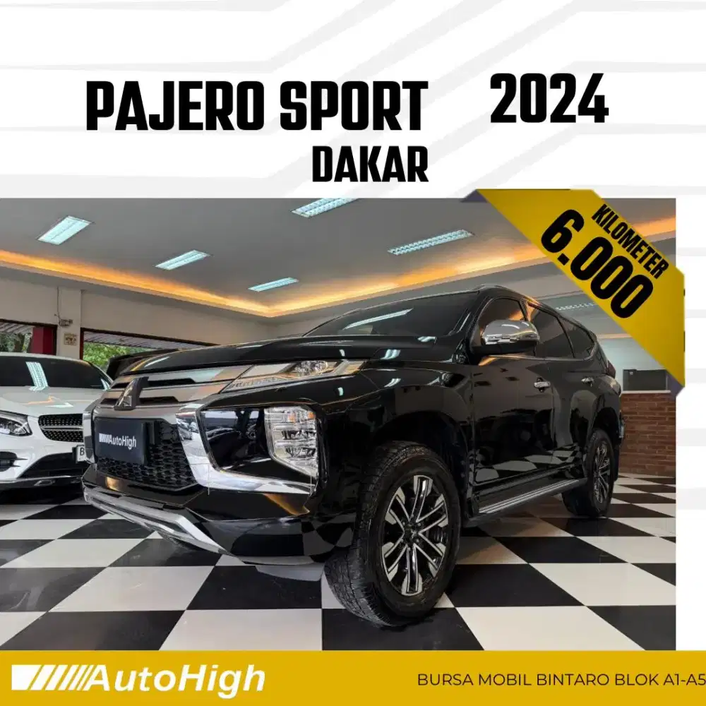 DP10% [Km6.000] Pajero Sport Dakar 2024 Black Reg 2023 #AUTOHIGH