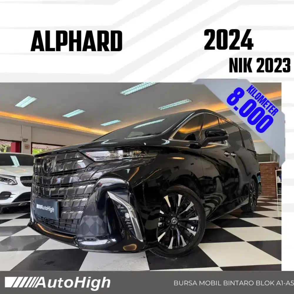 DP10% [Km8.000] Alphard G CVT 2023 Black / Hybrid Reg 2024 #AUTOHIGH