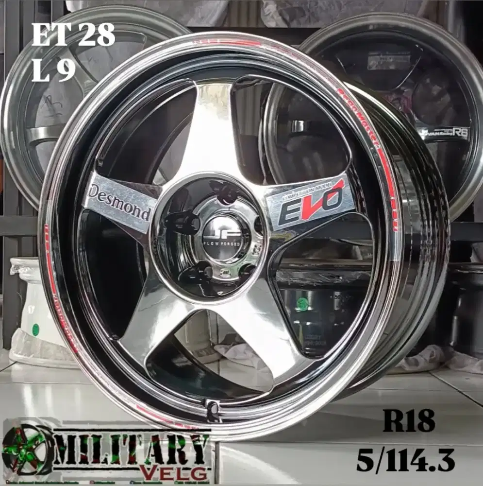 Evo Desmond Flowforming R18 Blackchrome