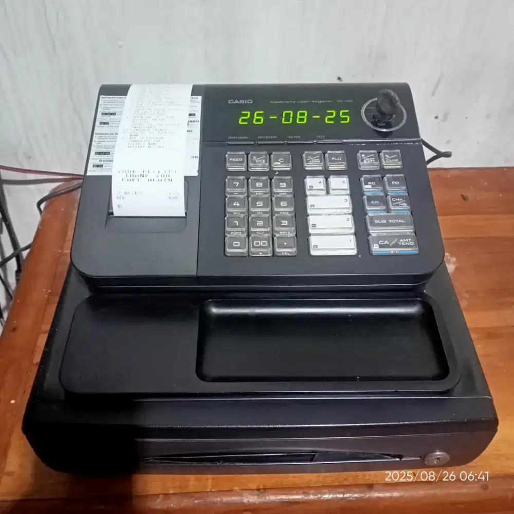 Mesin kasir Casio S10 Gress ready