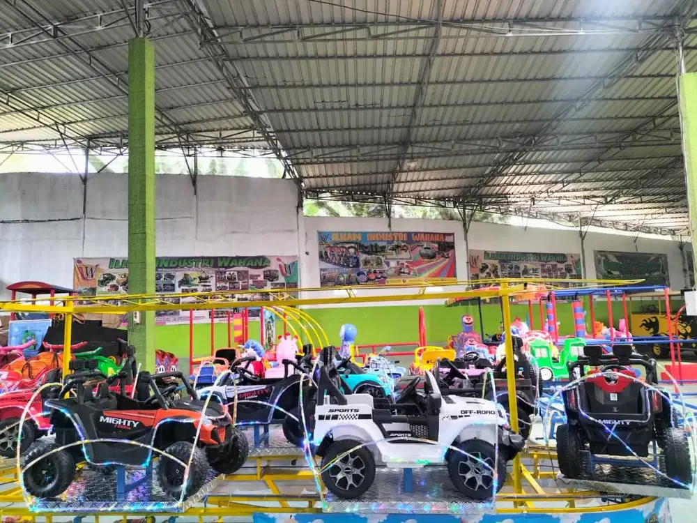 Kereta Panggung odong odong Mobil Genesis Jeep Isi 6 lengkap bordes