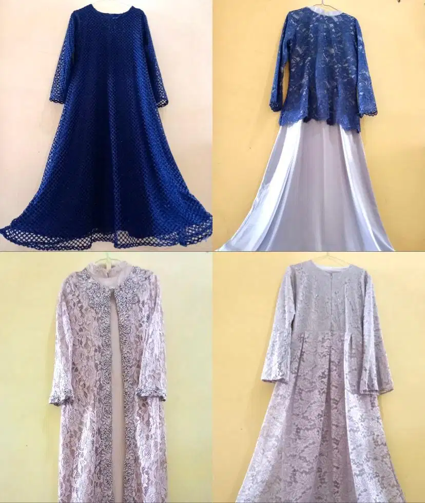 Long dress gamis wanita | baju kondangan pengajian formal premium